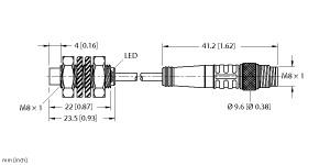 TURCK 4669610 / NI3-EG08K-AP6X-0.2-PSG3M Inductive Sensors