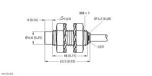 TURCK 4669600 / NI3-EG08K-AP6X Inductive Sensors