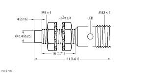 TURCK 4669660 / NI3-EG08K-AP6X-H1341 Inductive Sensors