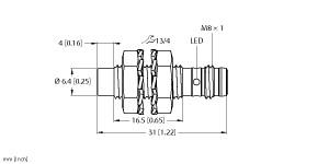 TURCK 4669650 / NI3-EG08K-AP6X-V1131 Inductive Sensors