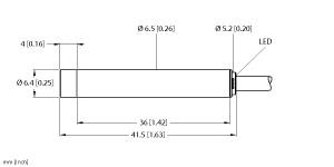 TURCK 4612500 / NI3-EH6.5-AN6X Inductive Sensors