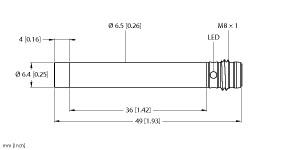 TURCK 4612420 / NI3-EH6.5-AP6X-V1131 Inductive Sensors