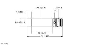 TURCK 4610320 / NI3-EH6.5K-AN6X-V1131 Inductive Sensors