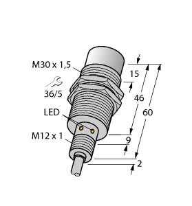 TURCK 1634821 / NI30U-EM30WD-AP6X Inductive Sensors