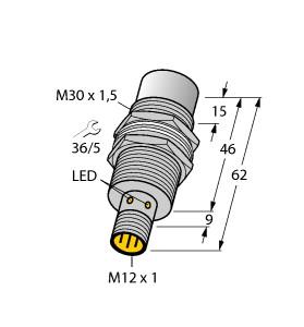 TURCK 1646633 / NI30U-MT30-AP6X-H1141 Inductive Sensors