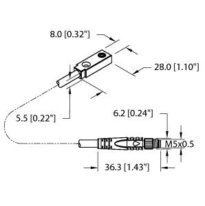 TURCK 4613680 / NI3.5-Q5.5-AP6X-0.3-VSG3M Inductive Sensors