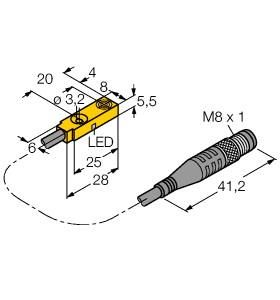 TURCK 4613685 / NI3.5-Q5.5-RP6X-0.2-PSG3M Inductive Sensors