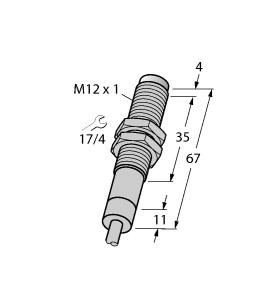TURCK 1633110 / NI4-EM12D-AP6/S120 Inductive Sensors