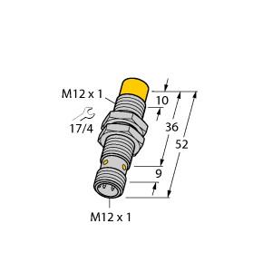 TURCK 4606795 / NI4-M12-AP6-H1141 Inductive Sensors