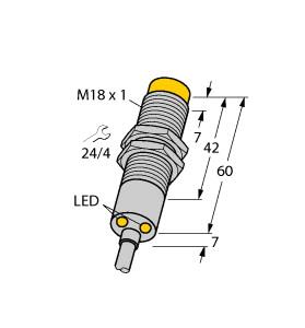TURCK 4611234 / NI4-M18-2AP6X2/S90-S1123 Inductive Sensors