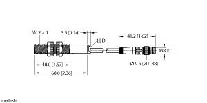 TURCK 46532000 / NI4-S12-AP6X-0.2-PSG3M Inductive Sensors