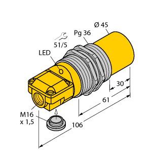 TURCK 13428 / NI40-G47SR-FZ3X2 Inductive Sensors