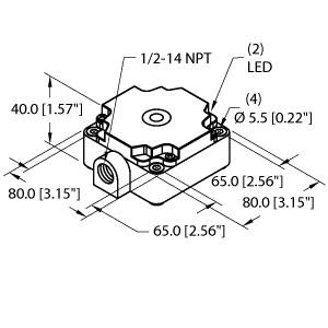 TURCK 4229000 / NI50-CP80-FDZ30X2/S10-S100 Inductive Sensors