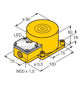 TURCK 42402 / NI60-K90SR-FDZ30X2 Inductive Sensors