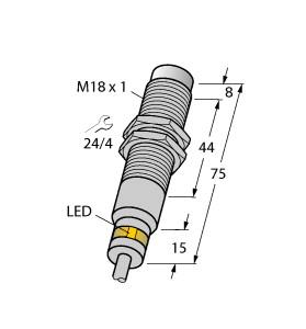 TURCK 4632003 / NI7-EM18WD-AP6X/S929 12M Inductive Sensors