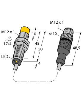 TURCK 46113800 / NI8-M12-AP6X-0.2-RS4T Inductive Sensors