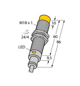 TURCK 43123 / NI8-M18T-RZ3X Inductive Sensors