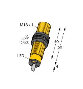 TURCK 1371801 / NI8-S18-RZ3X/S100 Inductive Sensors