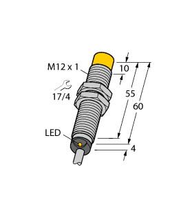 TURCK 1644102 / NI8U-M12E-AP6X Inductive Sensors