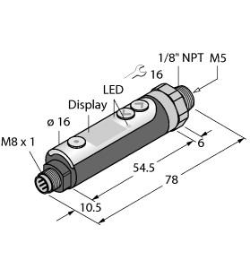 TURCK 6833006 / PK01VR-P14-2UP8X-V1141 Pressure Sensors