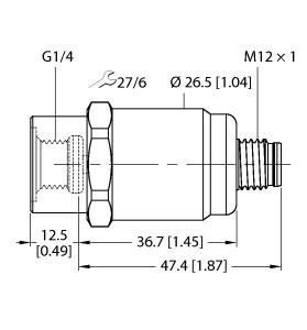 TURCK 6836006 / PT1VR-1001-U1-H1143 Pressure Sensors