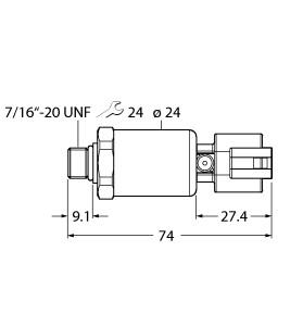 TURCK 100002001 / PT3000PSIG-2105-U6-DT043P Pressure Sensors