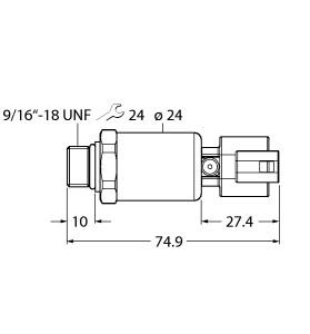 TURCK 100022555 / PT6000PSIG-2121-U3-DT043P Pressure Sensors