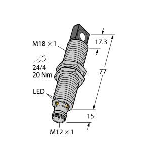 TURCK 1610098 / RU130U-M18ES-LI8X2-H1151 Ultrasonic Sensors