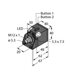 TURCK 1610051 / RU200-CK40-2UP8X2T-H1151 Ultrasonic Sensors