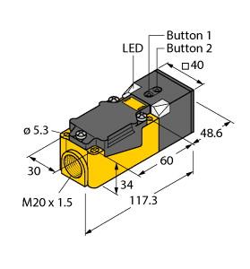 TURCK 1610054 / RU200-CP40-LIU2P8X2T Ultrasonic Sensors