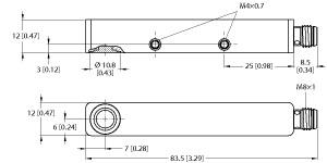TURCK 100005609 / RU20L-Q12S-UN8X-V1141 Ultrasonic Sensors