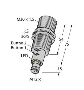 TURCK 1610074 / RU300U-EM30E-LIU2PN8X2T-H1151/3GD Ultrasonic Sensors