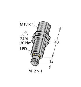 TURCK 1610021 / RU40U-M18M-LFX-H1151 Ultrasonic Sensors
