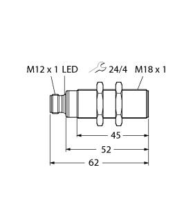 TURCK 100000746 / RU50U-S18-AP8X-H1141 Ultrasonic Sensors