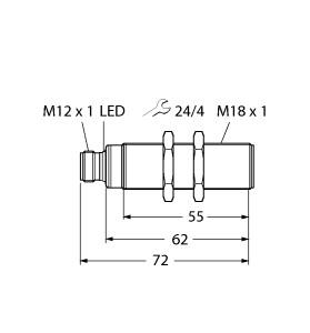 TURCK 100000748 / RU50U-S18-LI8X-H1141 Ultrasonic Sensors