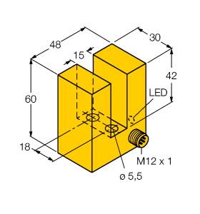 TURCK 1605007 / SI15-K30-AP6X-H1141 Inductive Sensors